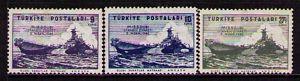 TURKEY Sc# 940 - 942 MH F Set3 Ship U.S.S. Missouri