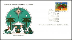 Venezuela 1312 Christmas U/A FDC