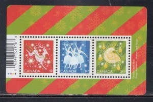 Canada Scott 3199 MH Souv. Sheet - Christmas 2019