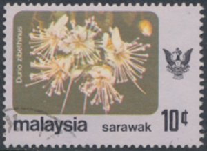 Sarawak  Malaysia  SG 236  SC#  251  Used Flowers  see details & scans