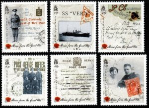 GUERNSEY SG1589/94 2015 STORIES FROM THE GREAT WAR MNH