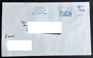 India health slogan 'Healing hands, caring hearts' fine used meter ...