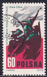 Poland 1964 Sc 1256 Warsaw Insurrection of German Occupation 20 Years Stamp CTO