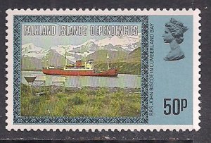 Falkland Islands Dependencis 1980 QE2 50p SG 286a MNH  ( A1040 )