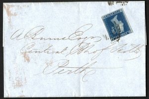 GB 1841 2d violet-blue plate 4 CC lavender tinted paper sg15aa very fine used