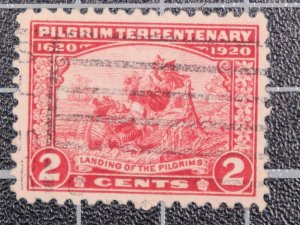 Scott 549 2 Cents Pilgrim Used Nice Stamp SCV $1.60