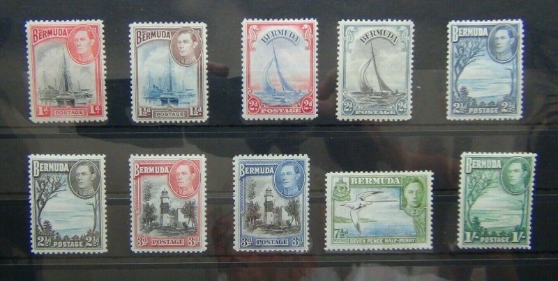 Bermuda 1938 - 52 set to 1s MM