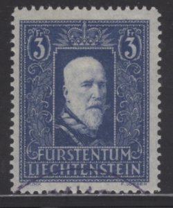 Liechtenstein #114    Used, VF   CV $250.00  ....   3510047