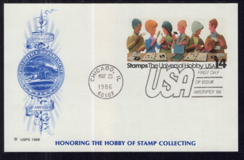 US UX110 Stamp Collecting Postal Card KMC Venture U/A FDC