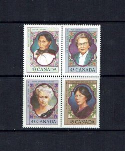 Canada: 1993, Prominent Canadian Women MNH Block