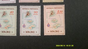 Macao/Portugal 1956 Scott# 383-390 Mint Complete Ghost Hinged VF-XF set of 8