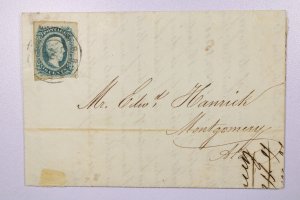 CSA - 1864 Folded Letter / Reference Blockade of Mobile  - L38910