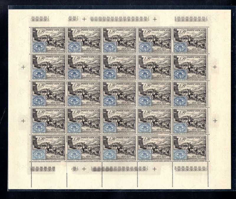 1952 Centenary Papal State Stamps No. 155 - MNH Sheet