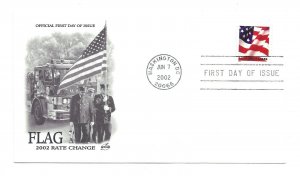 3621 (37c) Flag PSA Pane Artcraft FDC
