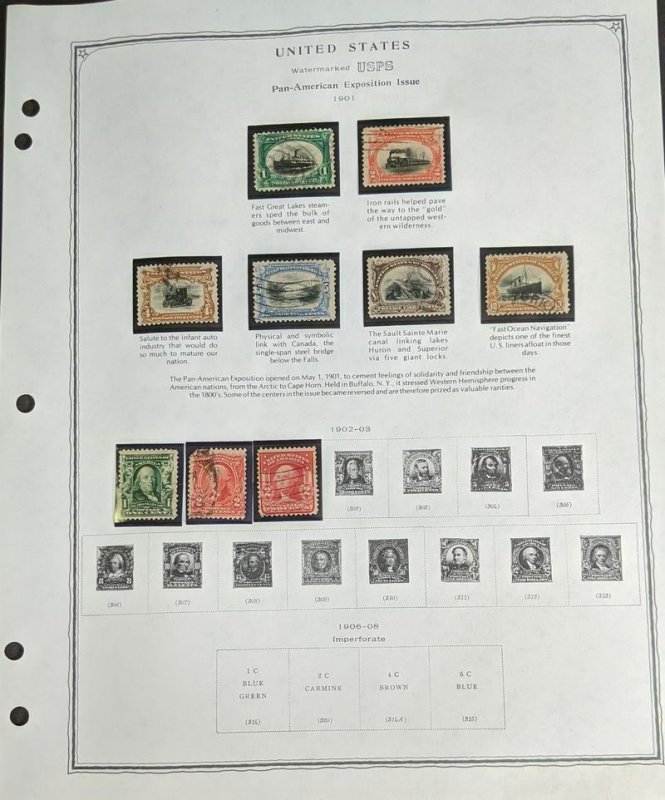 EDW1949SELL : USA Mint & Used collection on album pages w/ many Better incl #630