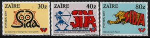 Zaire #1249-51 MNH Set - Fight Against Aids