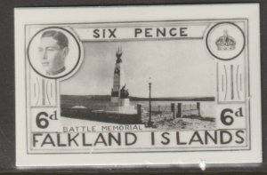 FALKLAND ISLANDS 1936 KE8 PHOTOGRAPHIC ESSAY - UNISSUED