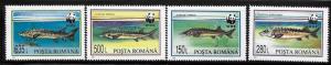 Romania 1994 World Wildlife Fund WWF Fish Acipenser MNH 