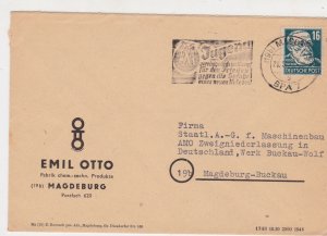 Germany 1950s Emil Otto Factory Printed Stamps Cover with Slogan ref R 19339