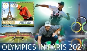 Olympic Games in Paris 2024 Golf 2024 year, 6 sheets  perforated  NEW