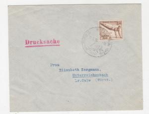 GERMANY, 1936 Olympic Games 3pf.+2pf. cover, STADIUM Commemorative cancel.