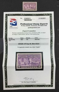 US STAMPS #E15a MINT OG NH **PSE GRADED CERT** LOT #99318