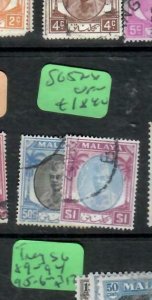 MALAYA KELANTAN (PP2706B)  SULTAN  50c, $1.00    SG 77-8      VFU