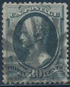 #154 VF+ USED WITH FANCY CANCEL CV $300 BT4070