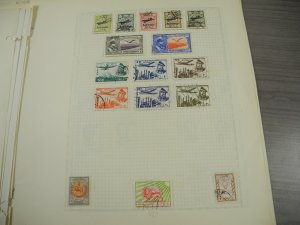 PERSIA, old time assortment of Stamps hinged on remainder/overlapping pages