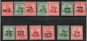 Trinidad & Tobago - SG# 176 - 188 MH/MVLH (few rems) / War Tax -  Lot 0824227