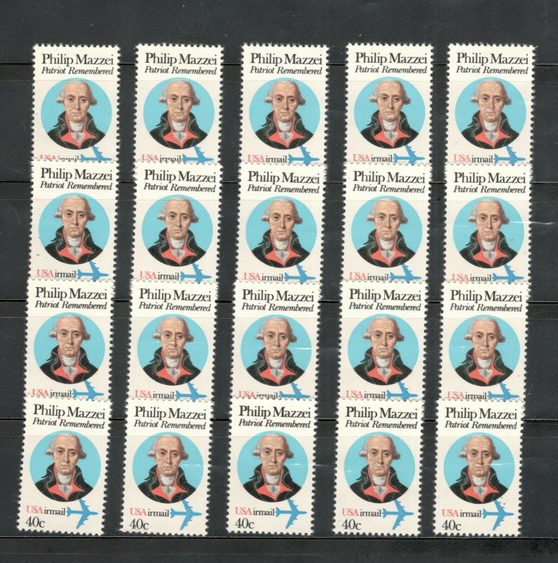 C98 Philip Mazzei Wholesale Lot Of 20 Singles Mint/nh FREE SHIPPING