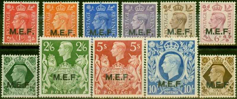 Middle East Forces 1943-47 Set of 11 SGM11-M21 V.F & Fresh LMM