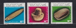 Mauritania stamps #545 - 547, MH, CV $5.45