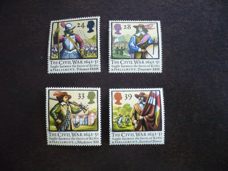 Stamps - Great Britain - Scott# 1454-1457 - Mint Never Hinged Set of 4 Stamps