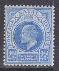 Natal sc#85 1902 2-1/2p KE7 MH