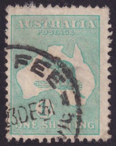 AUSTRALIA 98 1sh blue green USED SECONDS W203 PF12 kangaroo - FILL THAT NEED