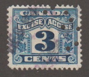 Canada FX38 - with perfins - Excise tax