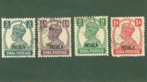 PATIALA INDIAN STATE 102-05 inepl USED BIN $1.00