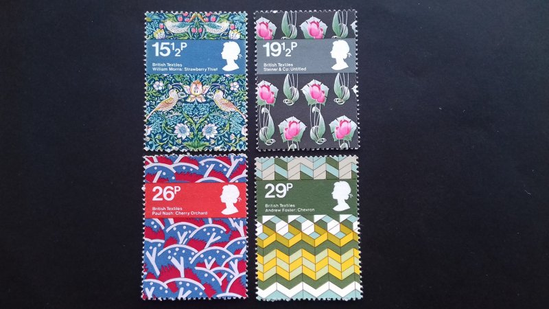 Great Britain 1982 Textile Designs Mint