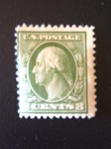 StampGeek Scott #337 Wash. 8c Perf 12 DLW, MINT, FINE, HHR, OG  CV=27.50