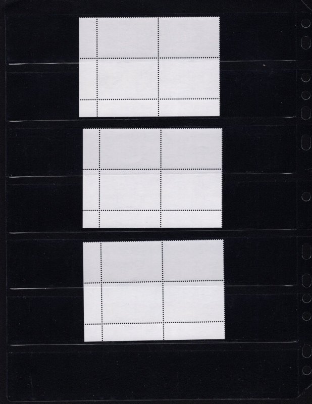 South Georgia 254-56 Plate Blocks of 4 Ships 2000 MNH XF Complete Set SP