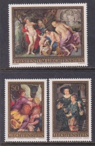 Liechtenstein 595-597 Paintings MNH VF