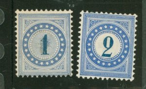 Switzerland #J1-J2  Single