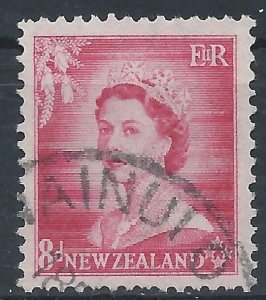 New Zealand 1954 - 8d Queen Elizabeth II definitive - SG730 used