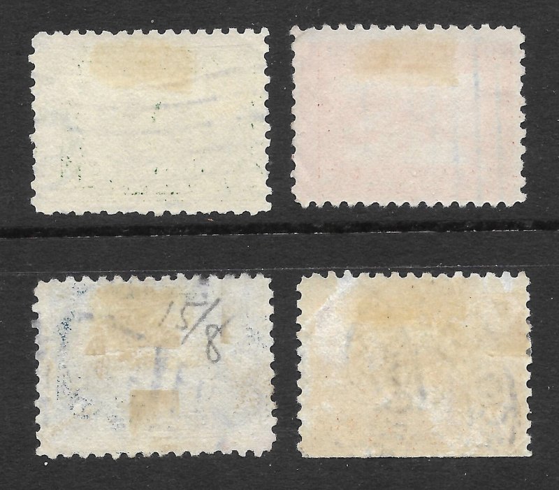 Doyle's_Stamps: Used 1914-1915 Set Pan-Pacific Expo, Scott #401 to #404