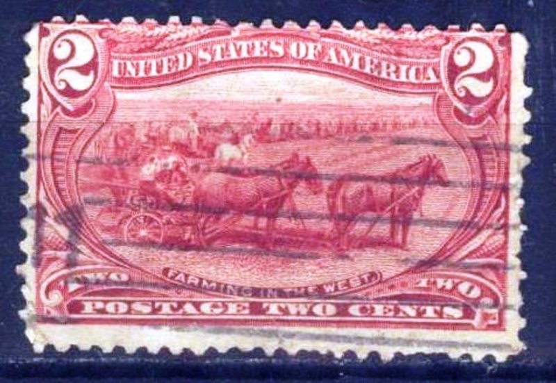 United States USA 1898 Trans Mississippi EXPO Omaha IHorses Sc. 281 Used