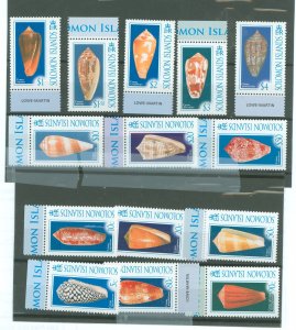 Solomon Islands (British Solomon Islands) #1070-1083 Mint (NH) Single (Complete Set)