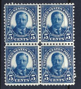 U.S. 557 FVF MNH BLK/4 SCV$155.00  (557-9) 