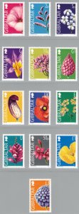 GIBRALTAR 2004 Flowers; Scott 980-92; MNH