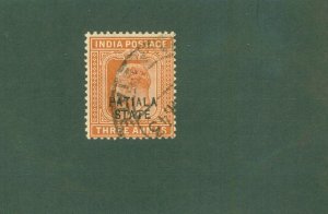 PATIALA INDIAN STATE 35 USED BIN $0.50